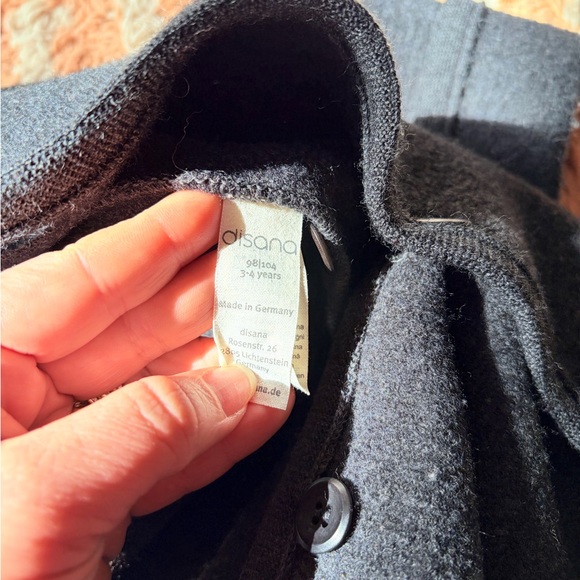 Disana Hooded Wool One-Piece in Charcoal Gray - Picture 2 of 3